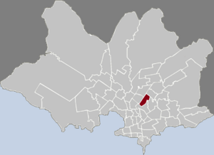 Location of Castro - Castellanos in Montevideo