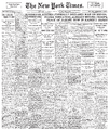 New York Times Frontpage 1914-07-29