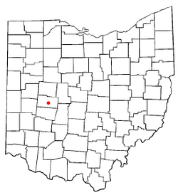 Location of Urbana, Ohio