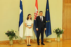 Pääministeri Sanna Marin ja Krotian presidentti Zoran Milanović (52162893498)