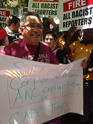 Picket over Cape Times editor 2469