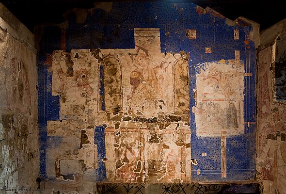 Pinturas na igrexa de Santo Antolín de Toques