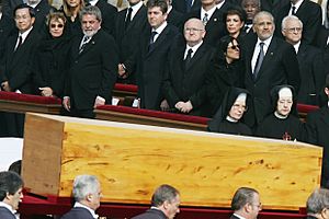 Pope johnpaul funeral politics