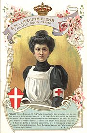 Queen Elena of Italy in nurse's uniform, 1914-1918