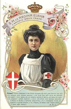 Queen Elena of Italy in nurse's uniform, 1914-1918