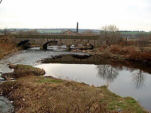 Railway Bridge over the River Calder near Healey - geograph.org.uk - 113922
