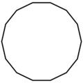 Regular tetradecagon