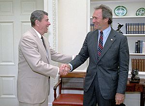 Ronald Reagan and Clint Eastwood