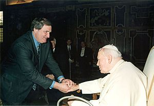 Senator Bob Smith with Pope John Paul II