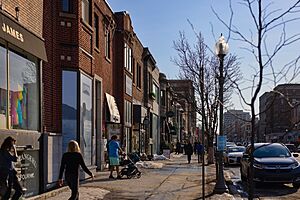 Sherbrooke Street in western Westmount