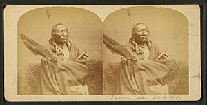 Sioux Chief 'Roman Nose', from Robert N. Dennis collection of stereoscopic views
