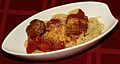Spaghetti and meatballs (cropped)