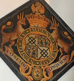 St Andrews Church, Ham Common, Arms of 4th Earl of Dysart (cropped).jpg