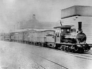 Steam train at Grandchester Railway Station Queensland ca. 1879f