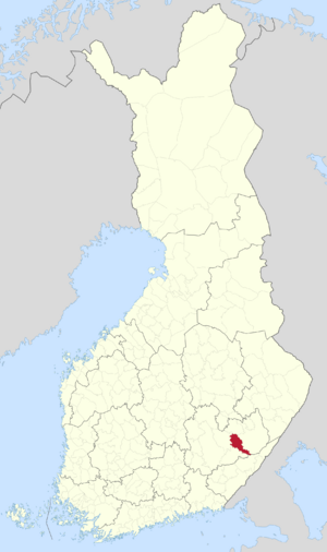 Location of Sulkava in Finland