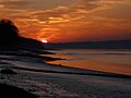 Sunset on the Kent Estuary from Arnside - geograph.org.uk - 1424372