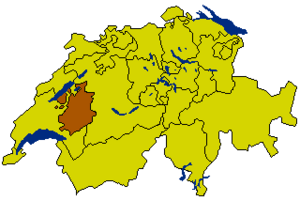 Swiss Canton Map FR