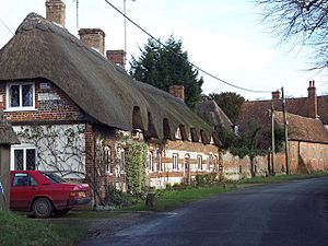 Thatched Cottages at West Amesbury - geograph.org.uk - 311650.jpg
