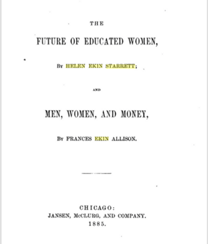 The Future of Educated Women (1885)