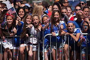 The United States Women's Soccer Team Ticker-Tape Parade New York City (19397144400)