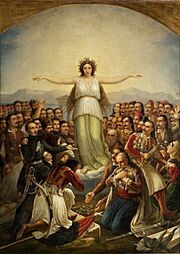 Theodoros Vryzakis, Grateful Hellas (1858)