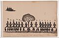 Tommy McRAE - Kwatkwat people - Victorian Blacks - Melbourne tribe holding corroboree after seeing ships for the first time-Sketchbo... - Google Art Project