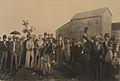 Turning the first sod at Sault Ste-Marie July 30th 1890, on the first publicly owned power canal constructed in Canada, for general distribution of power for industrial purposes (HS85-10-41465)