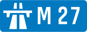 M27 motorway shield