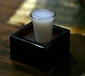 Unfiltered Sake at Gyu-Kaku
