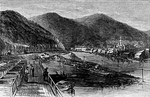 View of Mauch Chunk, Carbon County, PA