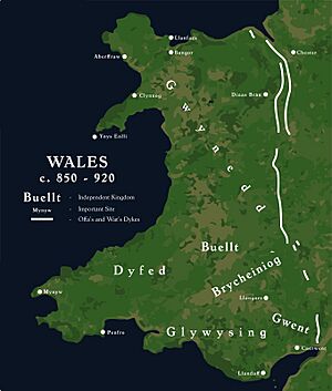 Wales between 850 and 920