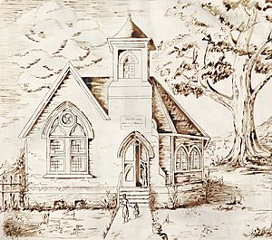 Wesley Chapel (Hopetown, Ohio) Black & White Drawing