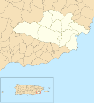 Yabucoa, Puerto Rico locator map