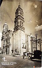 Zacatecas Cathedral in 1904 (Mexico)