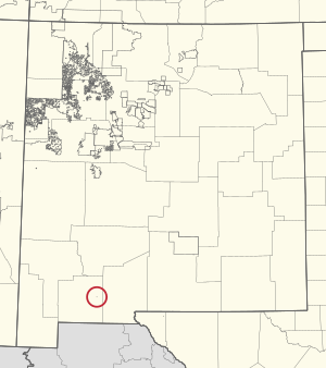1270R Fort Sill Apache Indian Reservation Locator Map