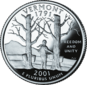 Vermont quarter dollar coin