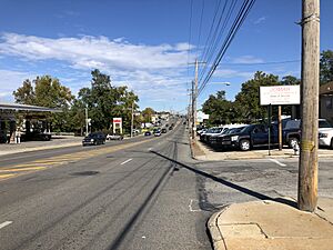 2022-10-16 14 46 05 View north along U.S. Route 13 (Chester Pike) at Primos Avenue in Folcroft, Delaware County, Pennsylvania