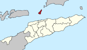 Map of East Timor highlighting the Municipality