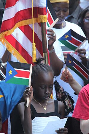 A South Sudanese girl at independence festivities (5926735764)