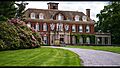 A Wide Establishing Shot of the Westbury House at Old Westbury Gardens