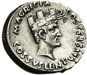 Agrippa wearing Naval Crown