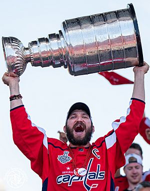 Alex Ovechkin with Stanley Cup