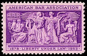American Bar Association 3c 1953 issue U.S. stamp