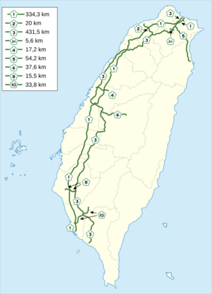 Autobahnnetz Taiwan