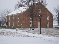 Barratt's Chapel, Frederica, Delaware in winter