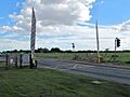 Barriers on road by Southend Airport (geograph 2074263)