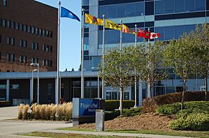Brampton ON Region-of-Peel Office Flags 2017-10-18