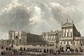 Buckingham Palace engraved by J.Woods after Hablot Browne & R.Garland publ 1837 edited