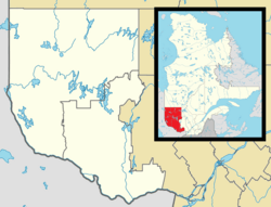 Amos is located in Western Quebec