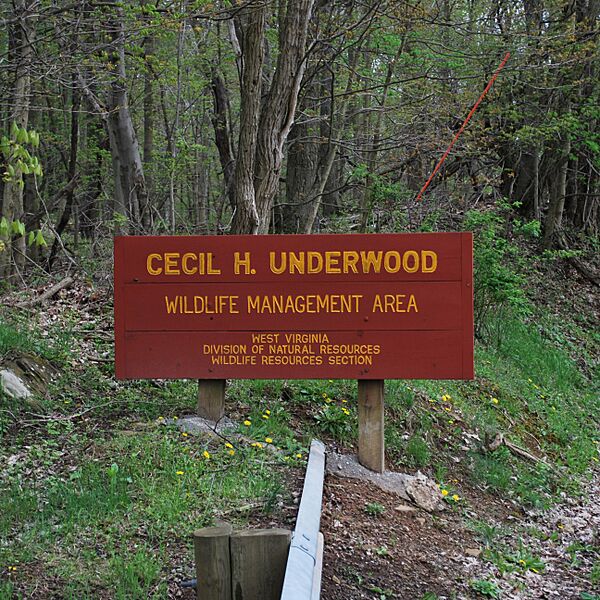 Cecil H Underwood WMA - Sign-square